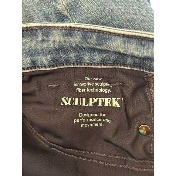 Athleta Women's Medium Wash Sculptek Denim Jeans Size 10P - Picture 5 of 5